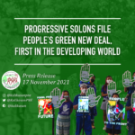 PRESS RELEASE: Progressive Solons File People’s Green New Deal, First in the Developing World