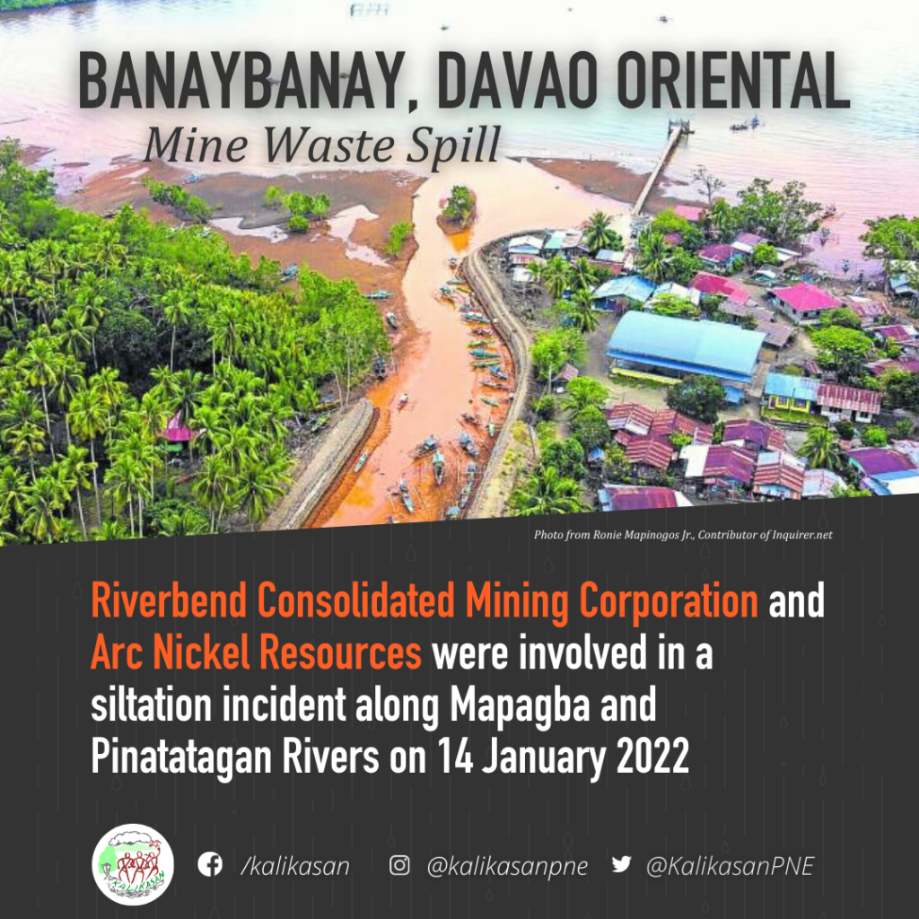Davao Or. Mine Spill Spells More Disasters to Come if Duterte Mining Continues