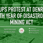 Groups Protest at DENR for 27th Year of Disastrous Mining Act