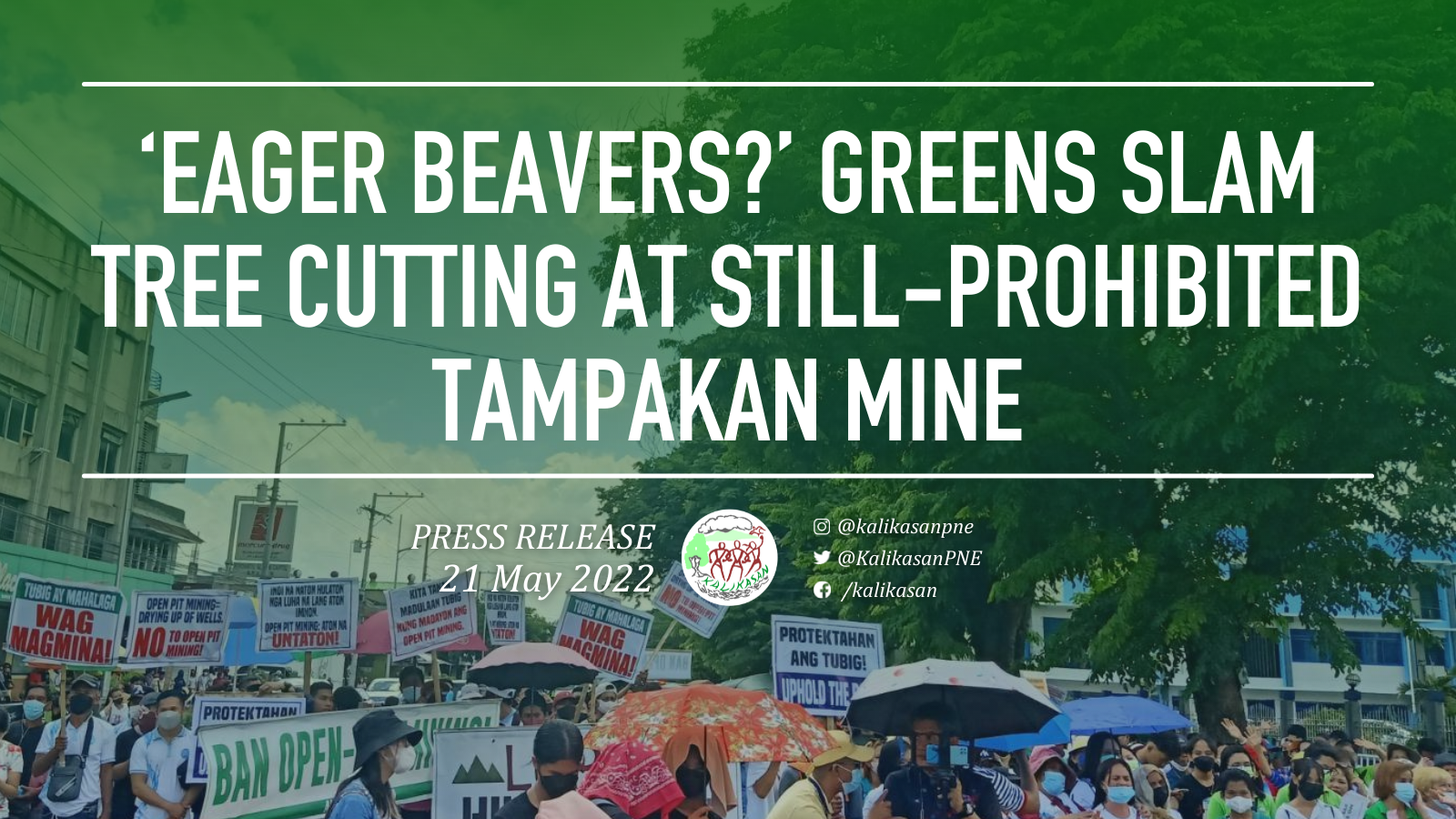 ‘Eager beavers?’ Greens Slam Tree Cutting at Still-prohibited Tampakan Mine