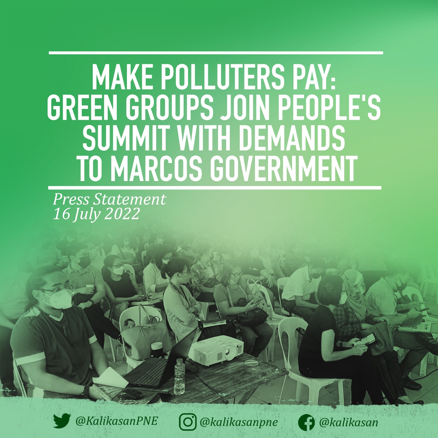 Make polluters pay: green groups join People’s Summit with demands to Marcos gov’t