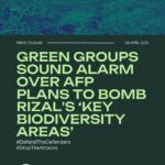 Green groups sound alarm over AFP plans to bomb Rizal’s ‘key biodiversity sites’