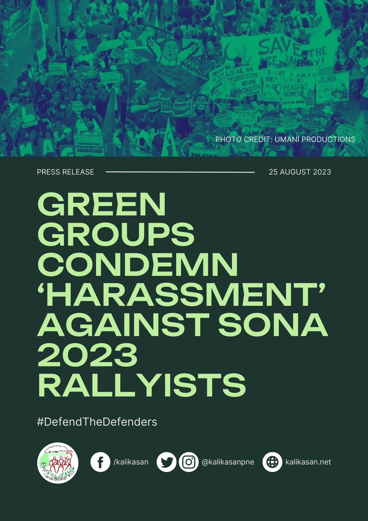 Green groups condemn ‘harassment’ against SONA 2023 rallyists