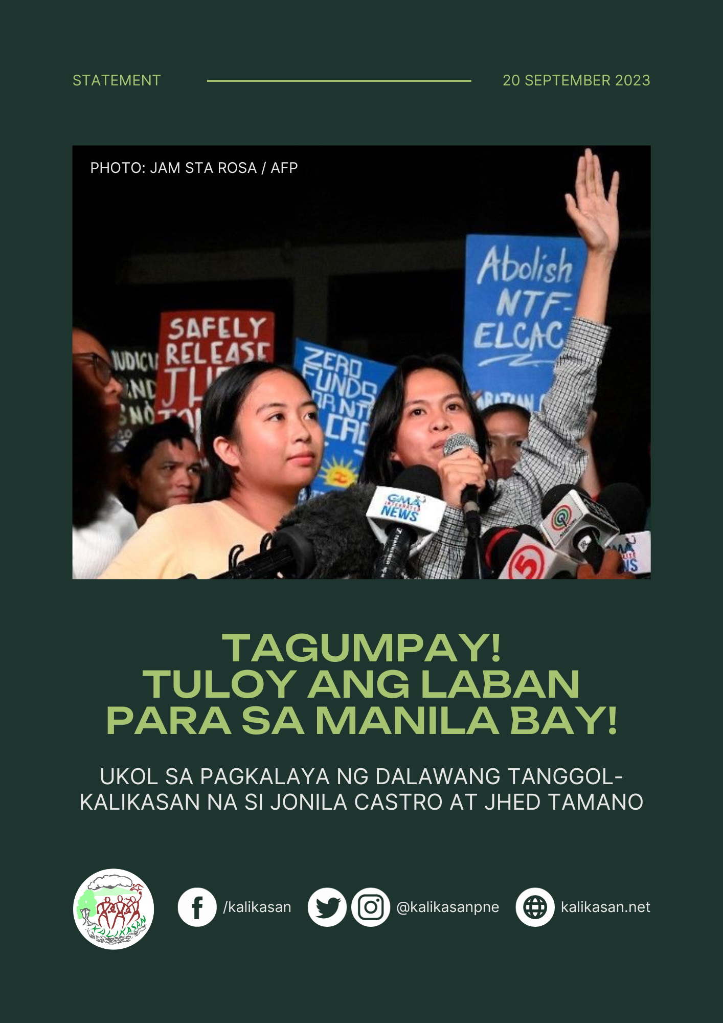 Tagumpay! Tuloy ang Laban para sa Manila Bay!