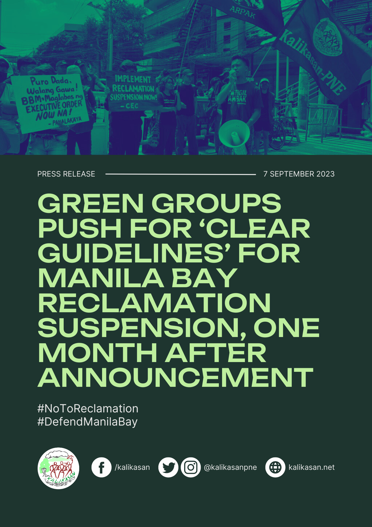 Green groups push for ‘clear guidelines’ for Manila Bay reclamation suspension, one month after announcement