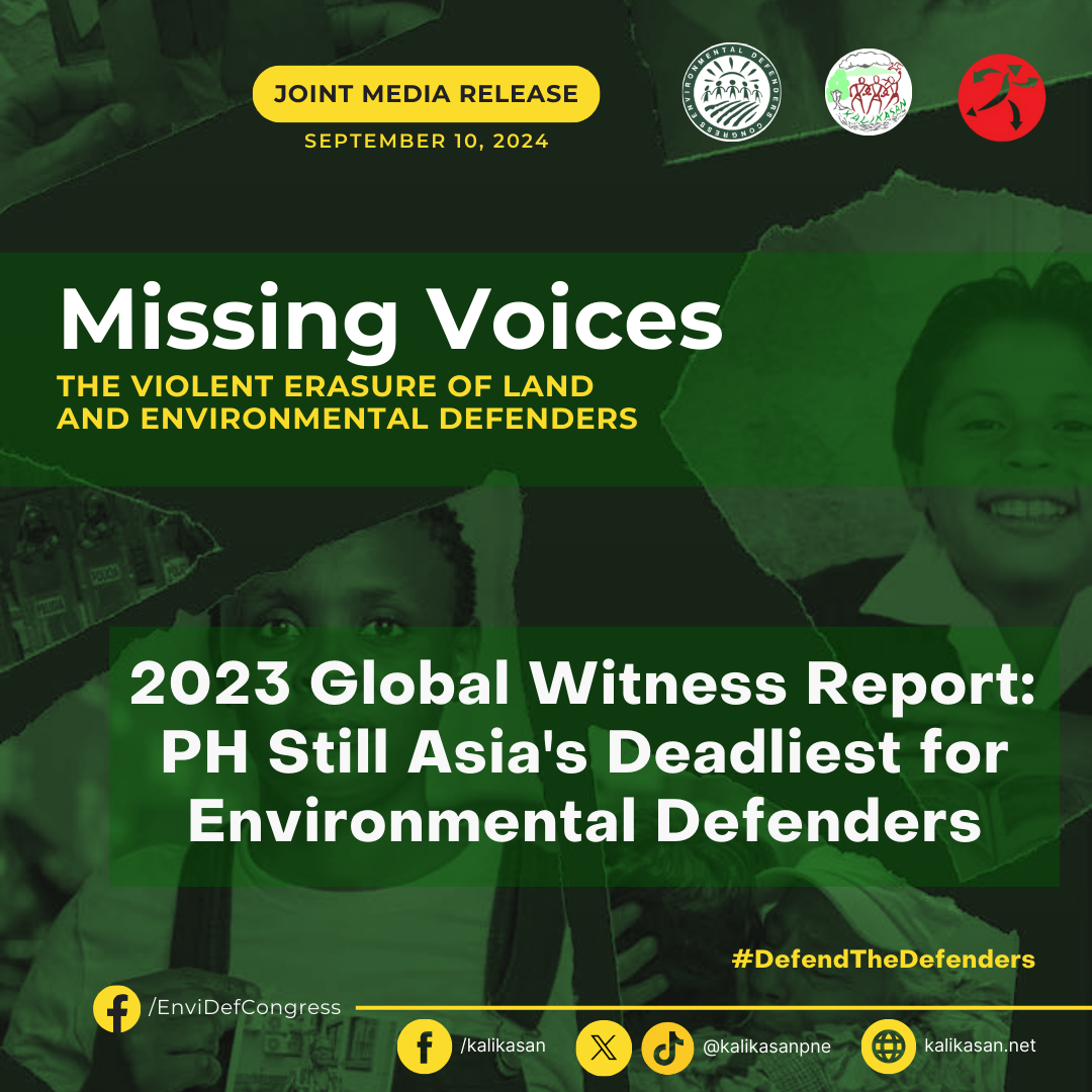 2023 Global Witness Report: PH Still Asia’s Deadliest for Environmental Defenders